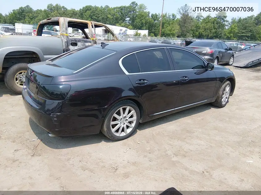 2007 Lexus Gs 350 VIN: JTHCE96S470007036 Lot: 45588965