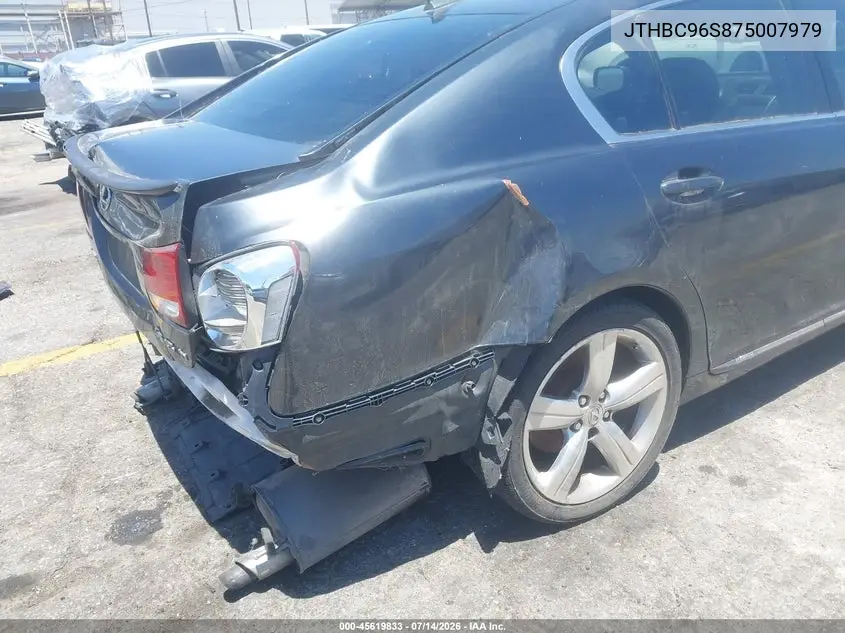 2007 Lexus Gs 450H VIN: JTHBC96S875007979 Lot: 45619833