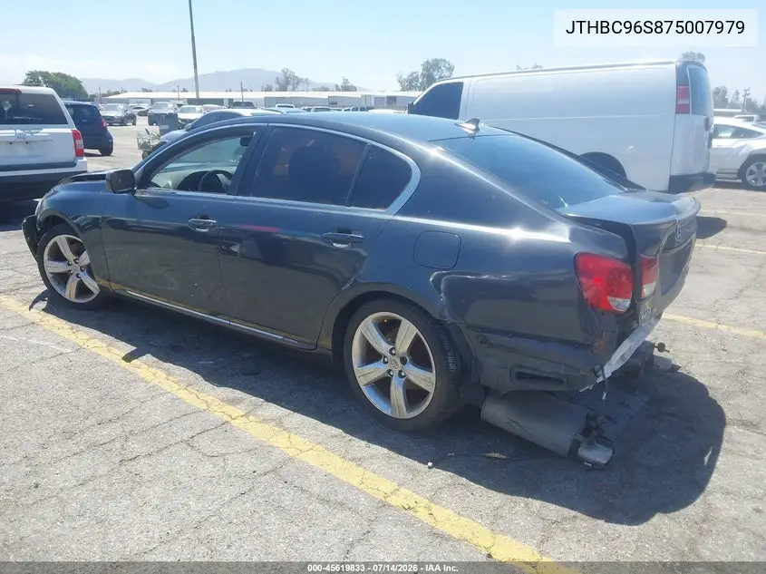 2007 Lexus Gs 450H VIN: JTHBC96S875007979 Lot: 45619833