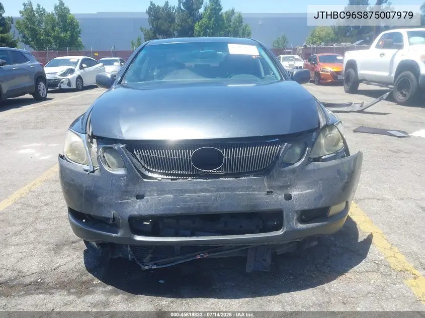 2007 Lexus Gs 450H VIN: JTHBC96S875007979 Lot: 45619833