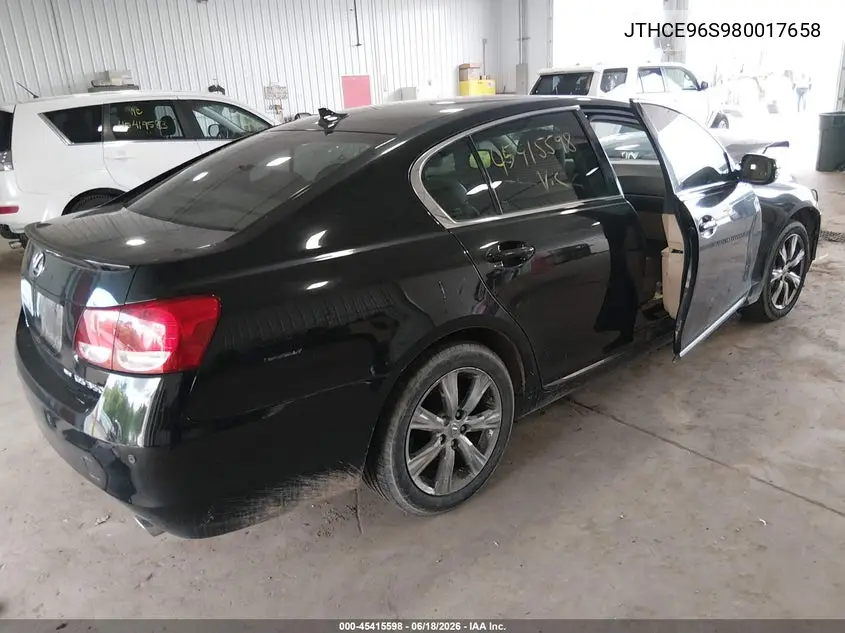 2008 Lexus Gs 350 VIN: JTHCE96S980017658 Lot: 45415598