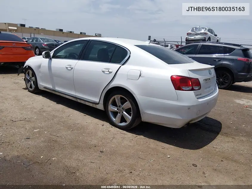 2008 Lexus Gs 350 VIN: JTHBE96S180035163 Lot: 45495692
