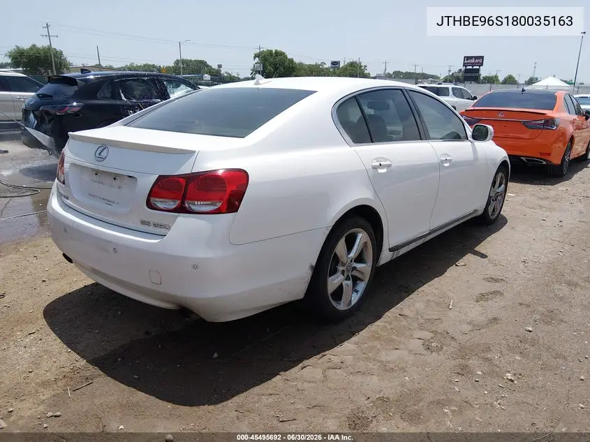 2008 Lexus Gs 350 VIN: JTHBE96S180035163 Lot: 45495692