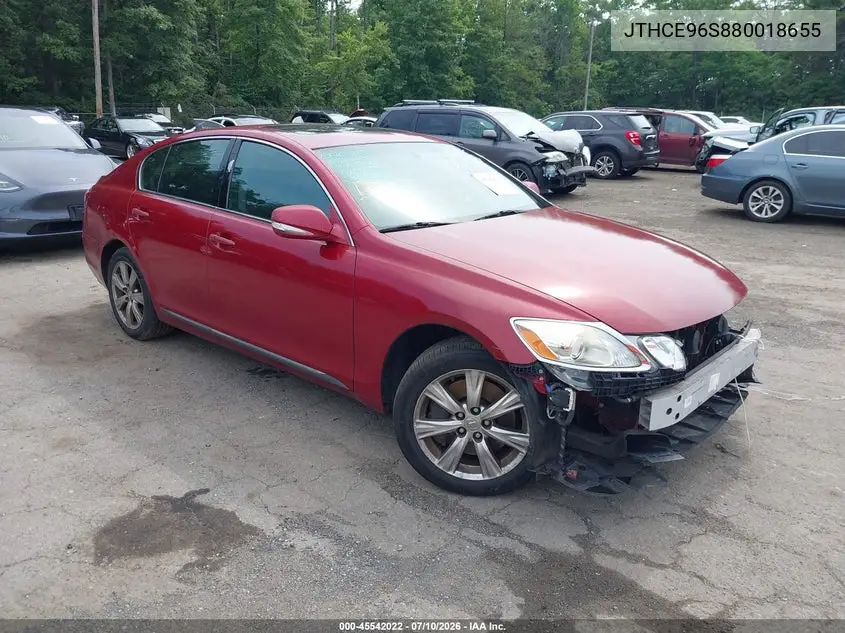 2008 Lexus Gs 350 VIN: JTHCE96S880018655 Lot: 45542022
