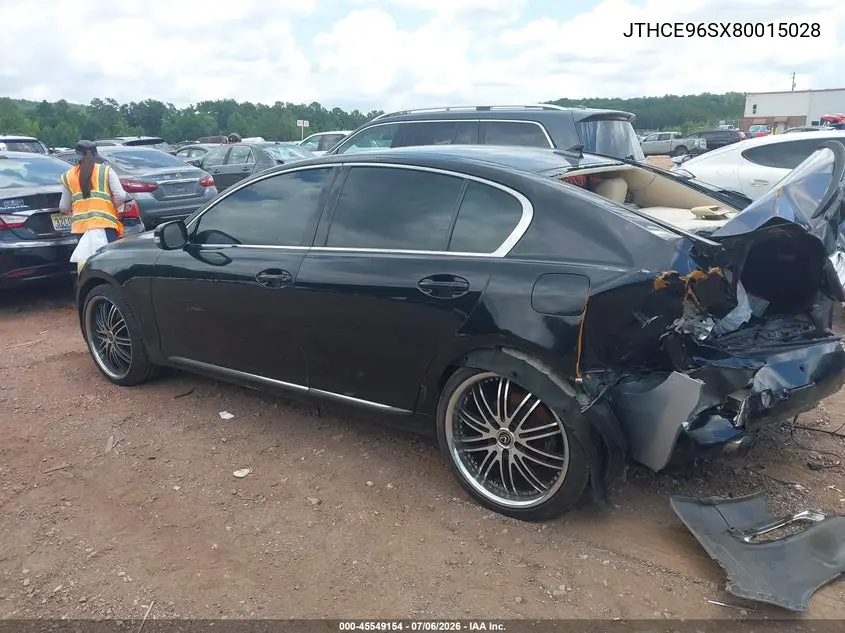 2008 Lexus Gs 350 VIN: JTHCE96SX80015028 Lot: 45549154