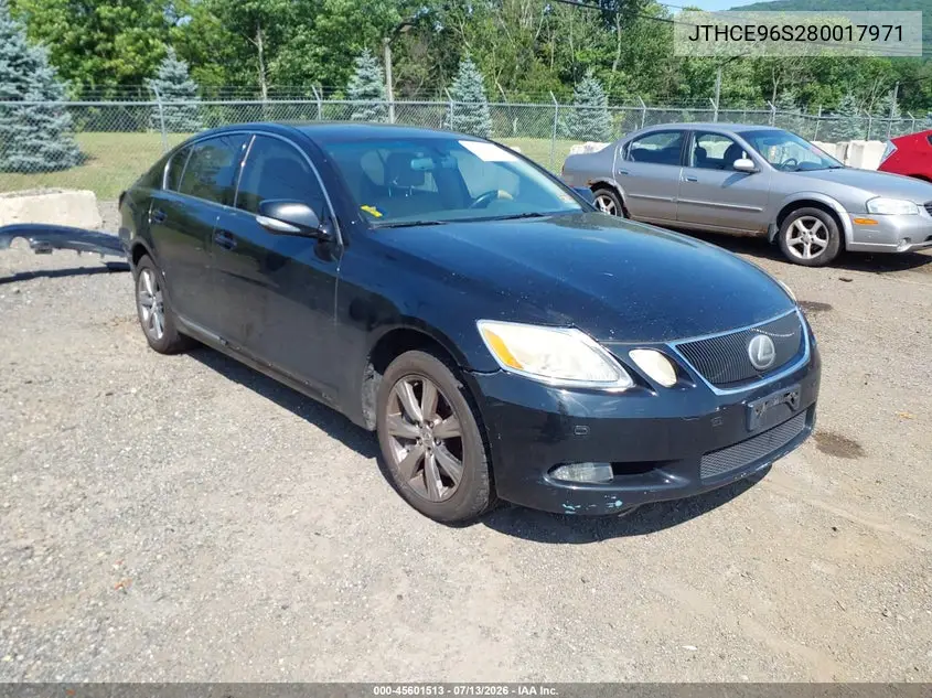 2008 Lexus Gs 350 VIN: JTHCE96S280017971 Lot: 45601513