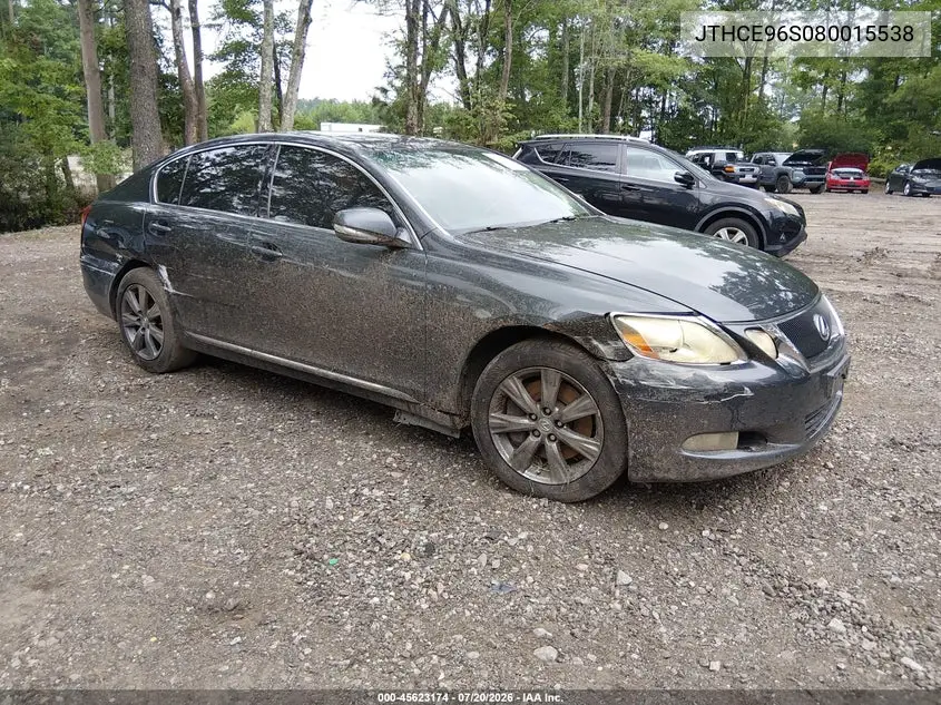 2008 Lexus Gs 350 VIN: JTHCE96S080015538 Lot: 45623174