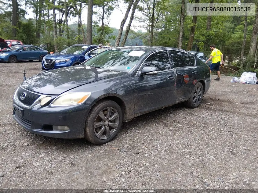 2008 Lexus Gs 350 VIN: JTHCE96S080015538 Lot: 45623174