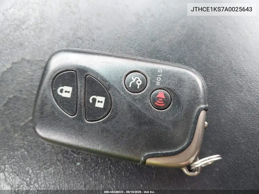 2010 Lexus Gs 350 VIN: JTHCE1KS7A0025643 Lot: 45326023