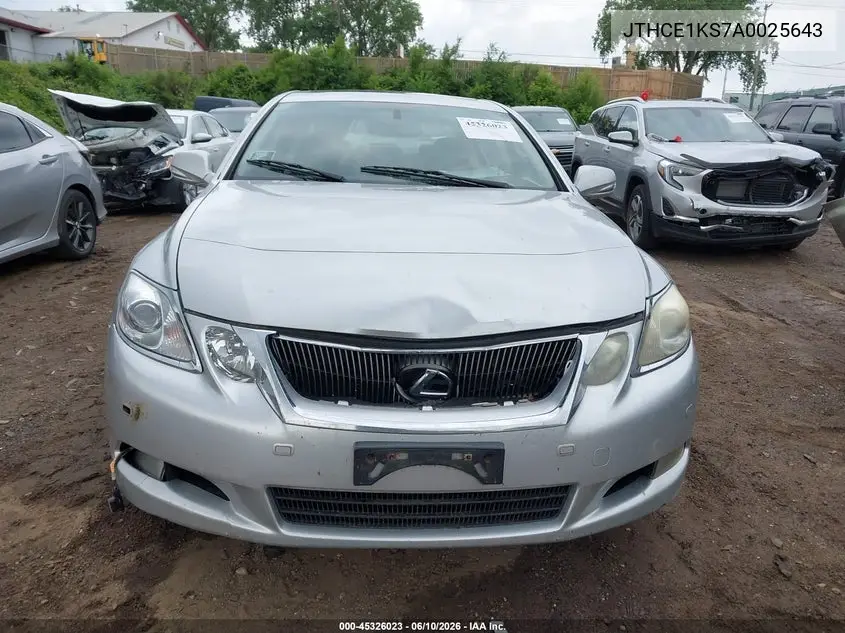 2010 Lexus Gs 350 VIN: JTHCE1KS7A0025643 Lot: 45326023