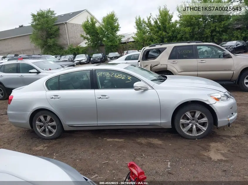 2010 Lexus Gs 350 VIN: JTHCE1KS7A0025643 Lot: 45326023