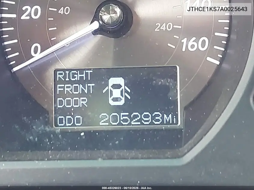 2010 Lexus Gs 350 VIN: JTHCE1KS7A0025643 Lot: 45326023