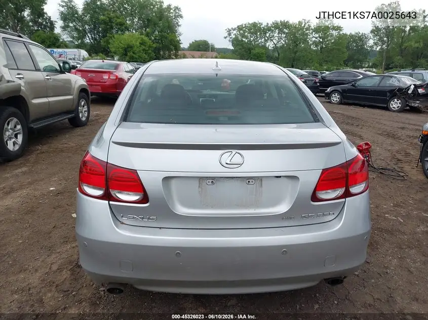 2010 Lexus Gs 350 VIN: JTHCE1KS7A0025643 Lot: 45326023