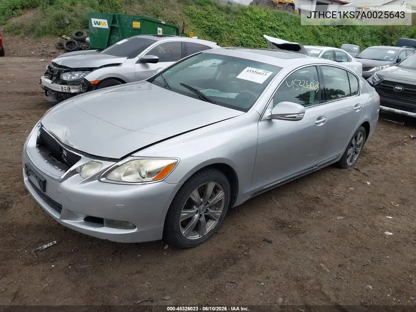 2010 Lexus Gs 350 VIN: JTHCE1KS7A0025643 Lot: 45326023