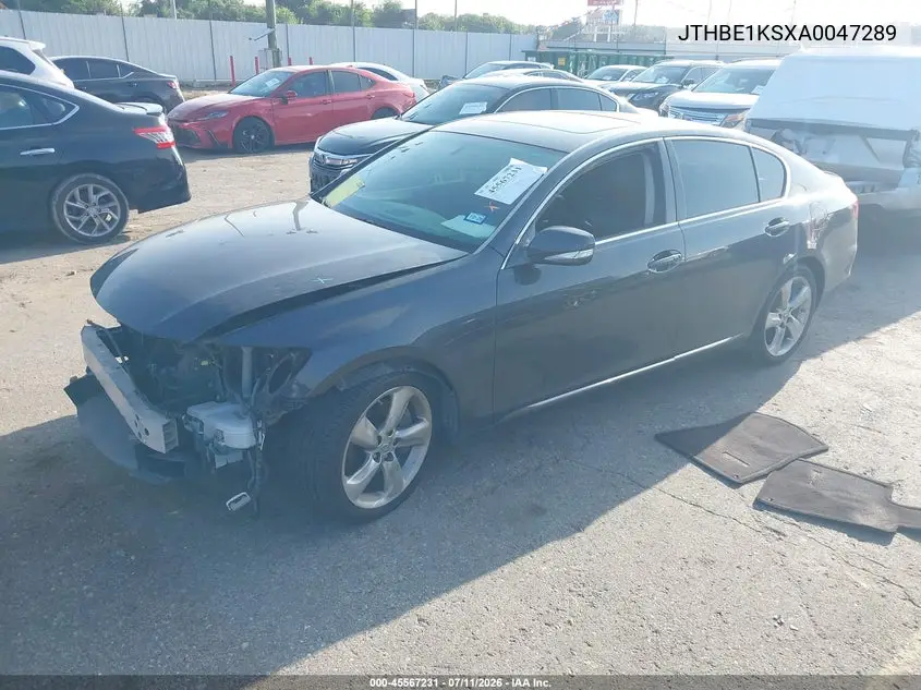 2010 Lexus Gs 350 VIN: JTHBE1KSXA0047289 Lot: 45567231