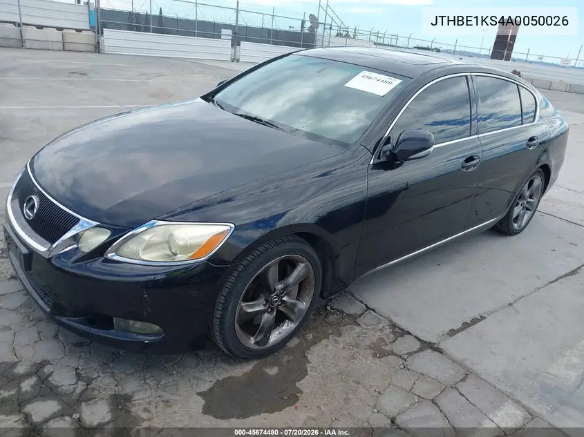 2010 Lexus Gs 350 VIN: JTHBE1KS4A0050026 Lot: 45674480