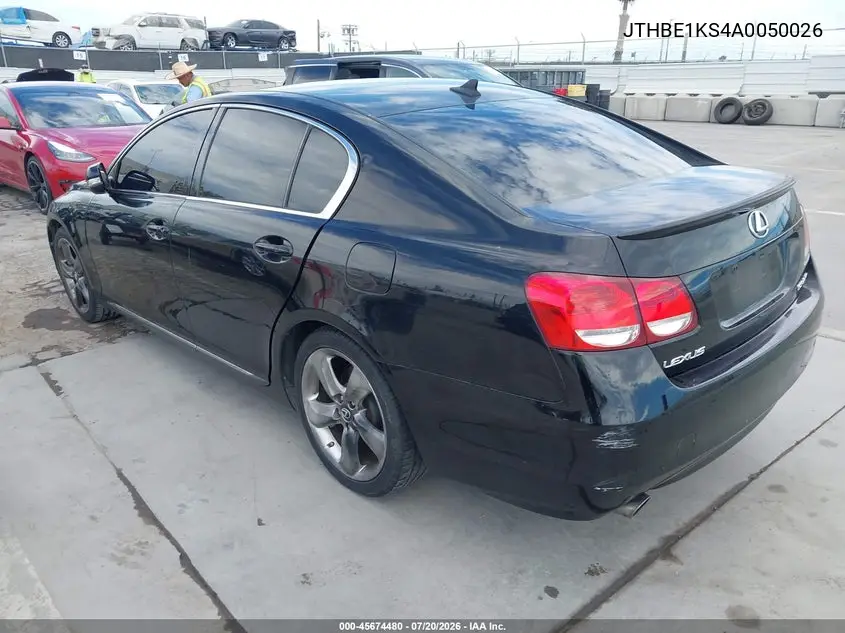 2010 Lexus Gs 350 VIN: JTHBE1KS4A0050026 Lot: 45674480