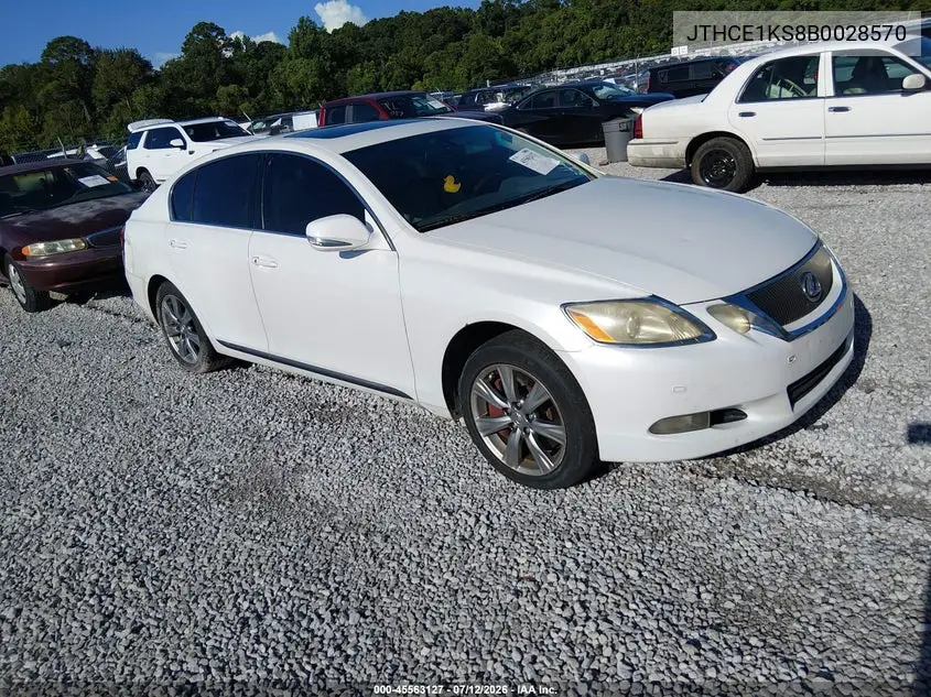 2011 Lexus Gs 350 VIN: JTHCE1KS8B0028570 Lot: 45563127