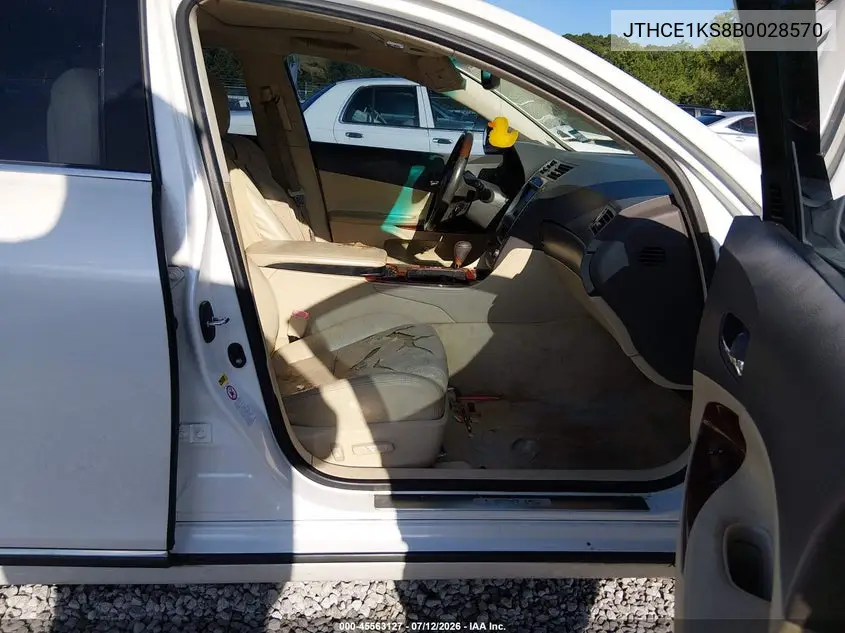 2011 Lexus Gs 350 VIN: JTHCE1KS8B0028570 Lot: 45563127