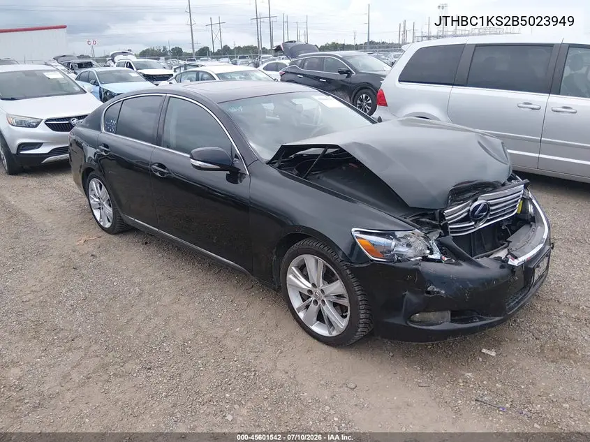 2011 Lexus Gs 450H VIN: JTHBC1KS2B5023949 Lot: 45601542