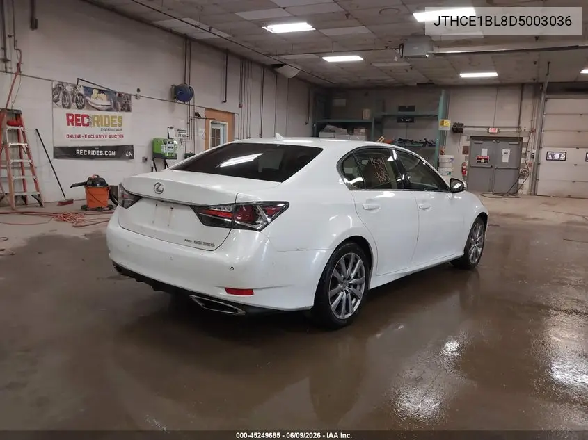 2013 Lexus Gs 350 VIN: JTHCE1BL8D5003036 Lot: 45249685