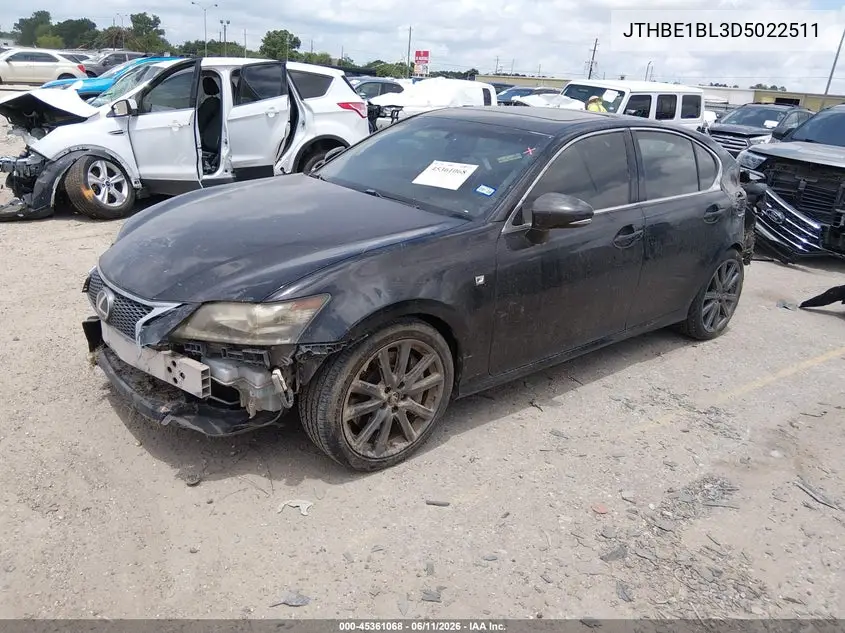 2013 Lexus Gs 350 VIN: JTHBE1BL3D5022511 Lot: 45361068
