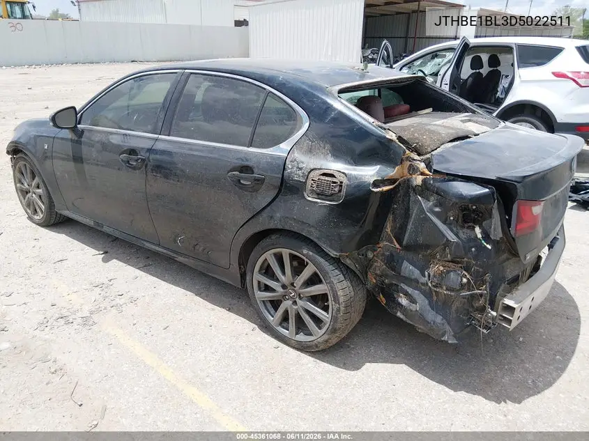 2013 Lexus Gs 350 VIN: JTHBE1BL3D5022511 Lot: 45361068