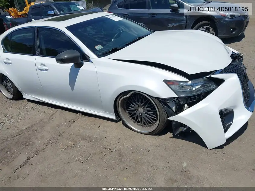2013 Lexus Gs 350 VIN: JTHCE1BL4D5018195 Lot: 45411042