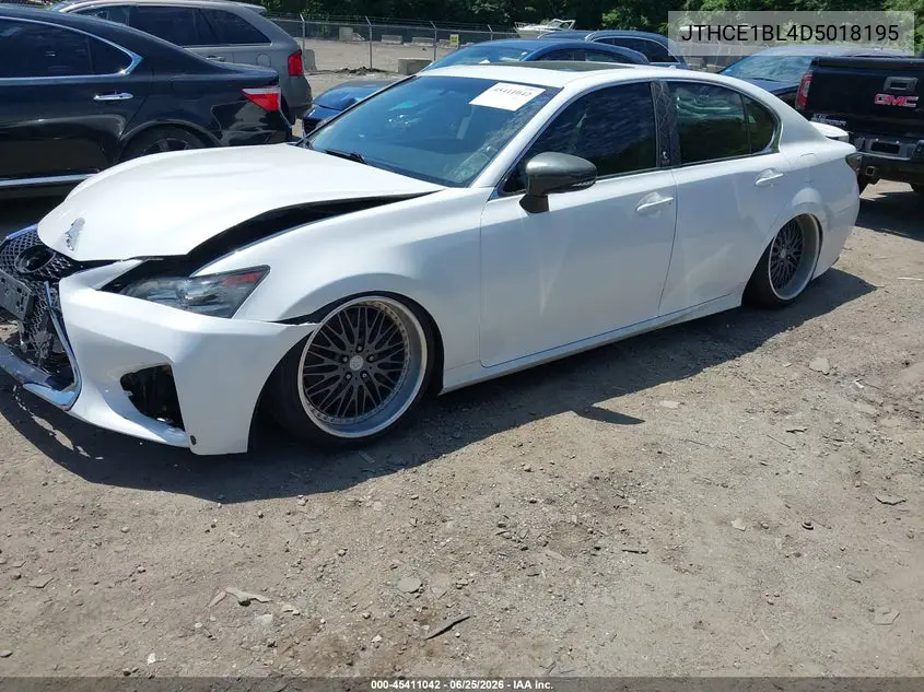 2013 Lexus Gs 350 VIN: JTHCE1BL4D5018195 Lot: 45411042