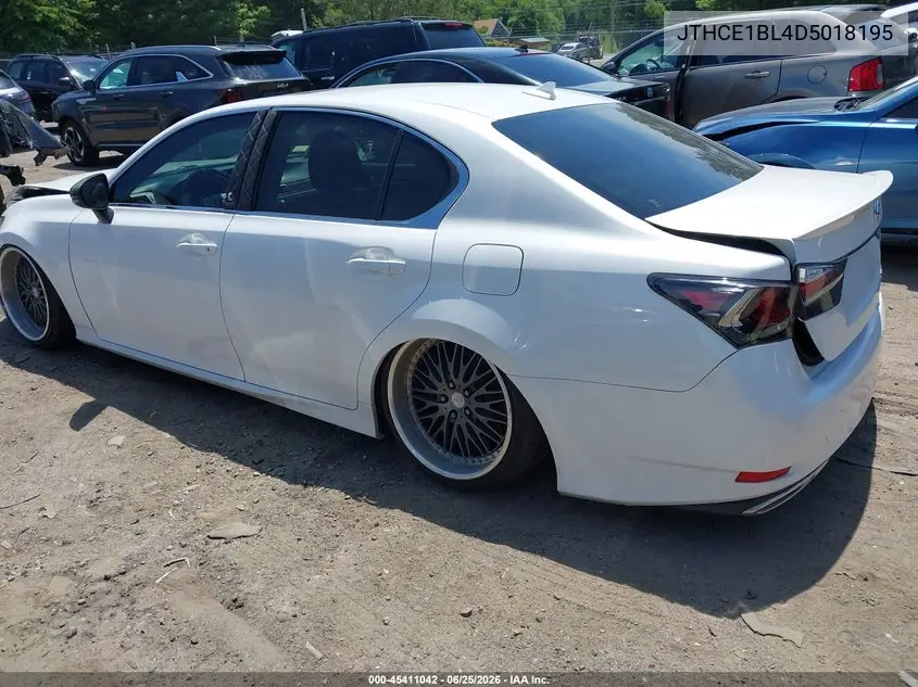 2013 Lexus Gs 350 VIN: JTHCE1BL4D5018195 Lot: 45411042