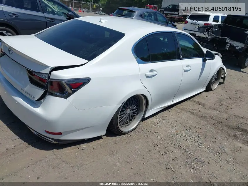 2013 Lexus Gs 350 VIN: JTHCE1BL4D5018195 Lot: 45411042