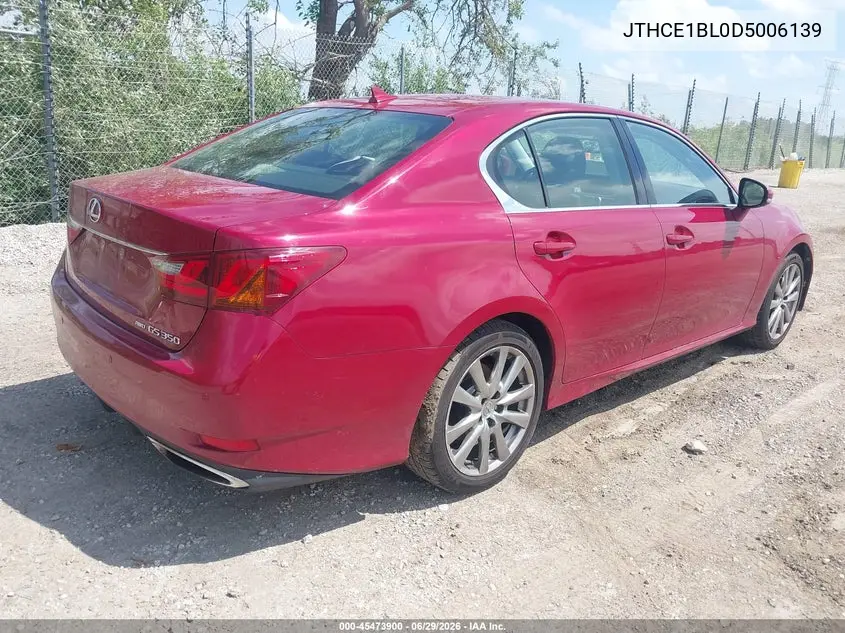 2013 Lexus Gs 350 VIN: JTHCE1BL0D5006139 Lot: 45473900