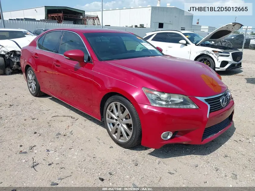 2013 Lexus Gs 350 VIN: JTHBE1BL2D5012665 Lot: 45477346