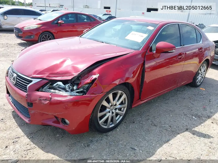 2013 Lexus Gs 350 VIN: JTHBE1BL2D5012665 Lot: 45477346