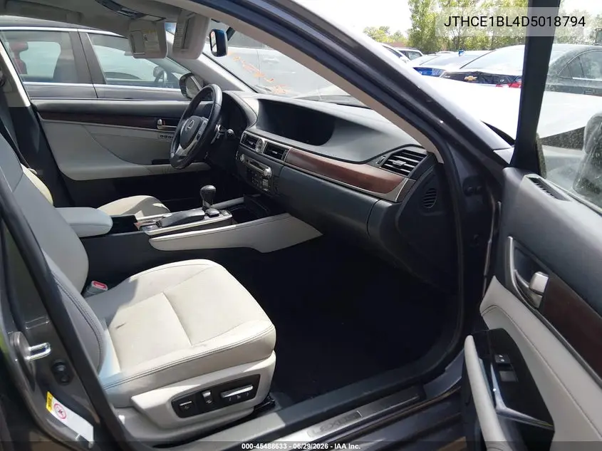 2013 Lexus Gs 350 VIN: JTHCE1BL4D5018794 Lot: 45488633