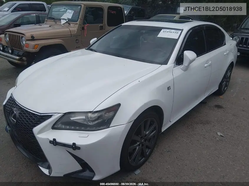 2013 Lexus Gs 350 VIN: JTHCE1BL2D5018938 Lot: 45496550
