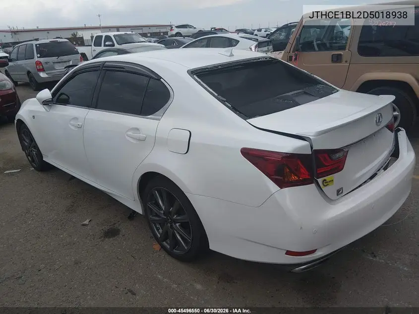 2013 Lexus Gs 350 VIN: JTHCE1BL2D5018938 Lot: 45496550