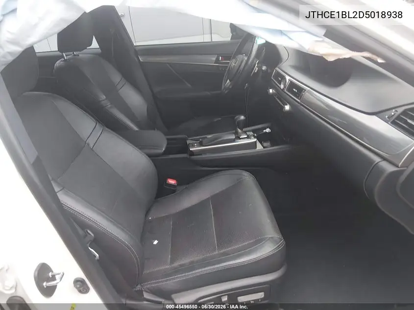 2013 Lexus Gs 350 VIN: JTHCE1BL2D5018938 Lot: 45496550