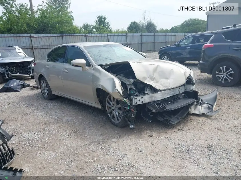 2013 Lexus Gs 350 VIN: JTHCE1BL1D5001807 Lot: 45501337