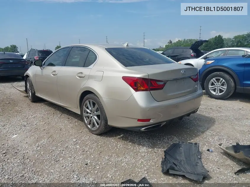 2013 Lexus Gs 350 VIN: JTHCE1BL1D5001807 Lot: 45501337