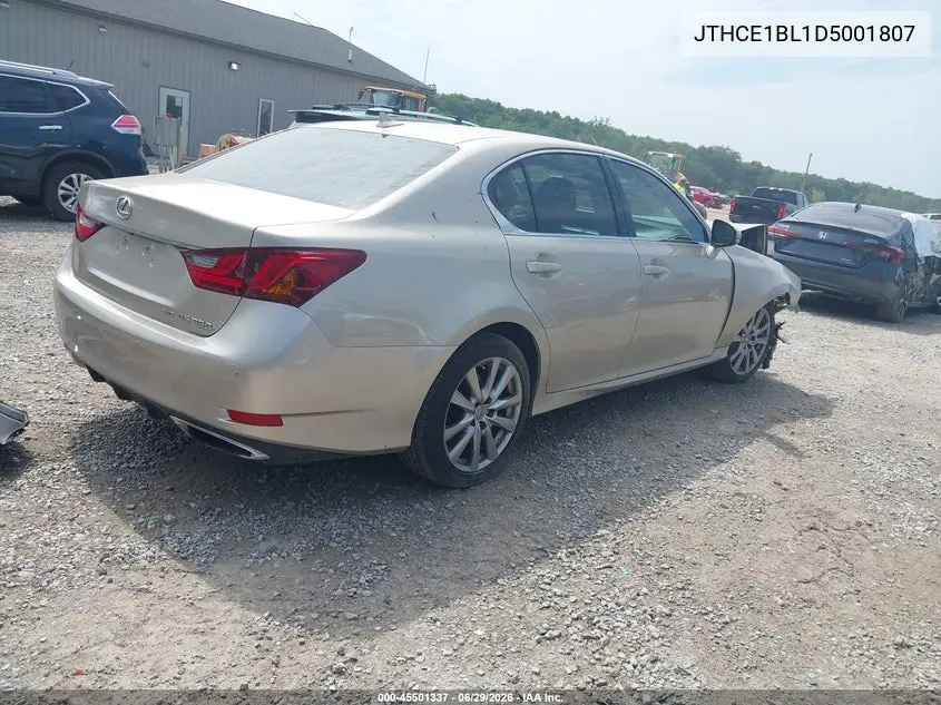 2013 Lexus Gs 350 VIN: JTHCE1BL1D5001807 Lot: 45501337