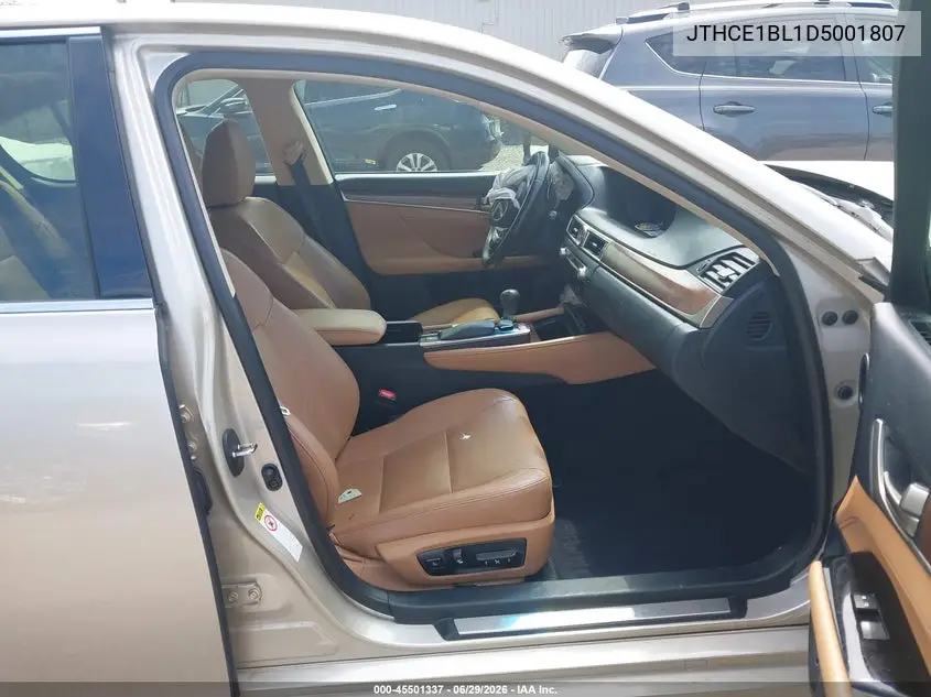 2013 Lexus Gs 350 VIN: JTHCE1BL1D5001807 Lot: 45501337