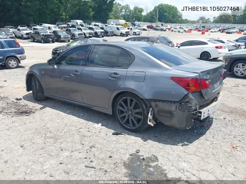 2013 Lexus Gs 350 VIN: JTHBE1BL1D5027464 Lot: 45505300