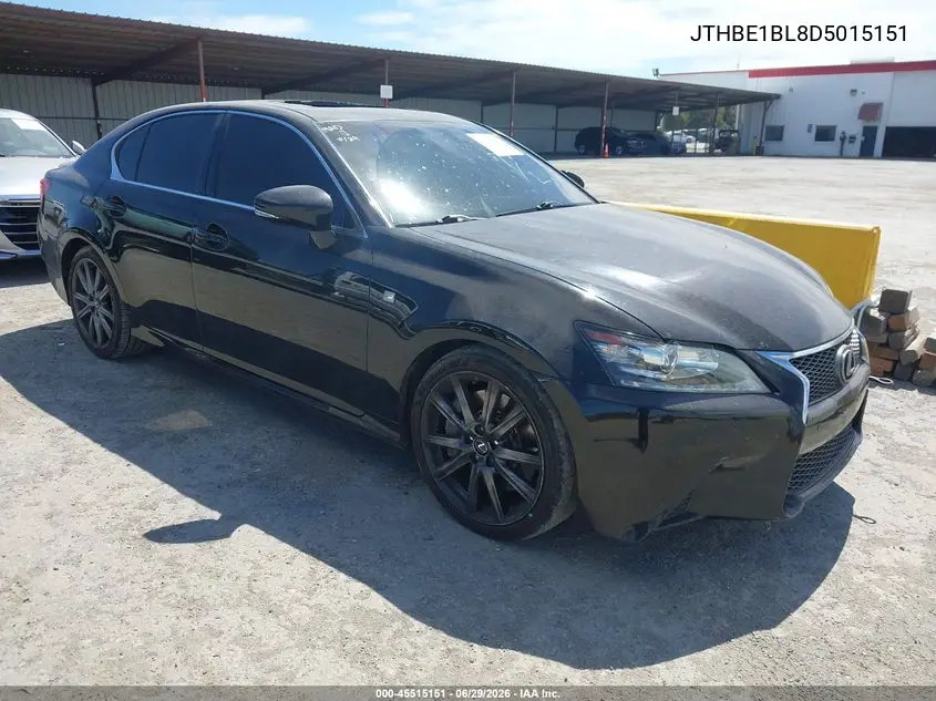 2013 Lexus Gs 350 VIN: JTHBE1BL8D5015151 Lot: 45515151