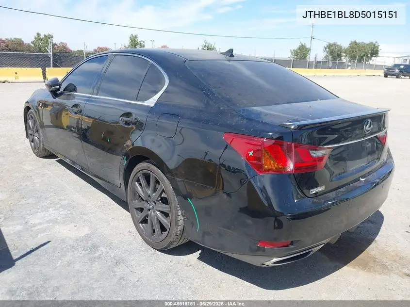 2013 Lexus Gs 350 VIN: JTHBE1BL8D5015151 Lot: 45515151