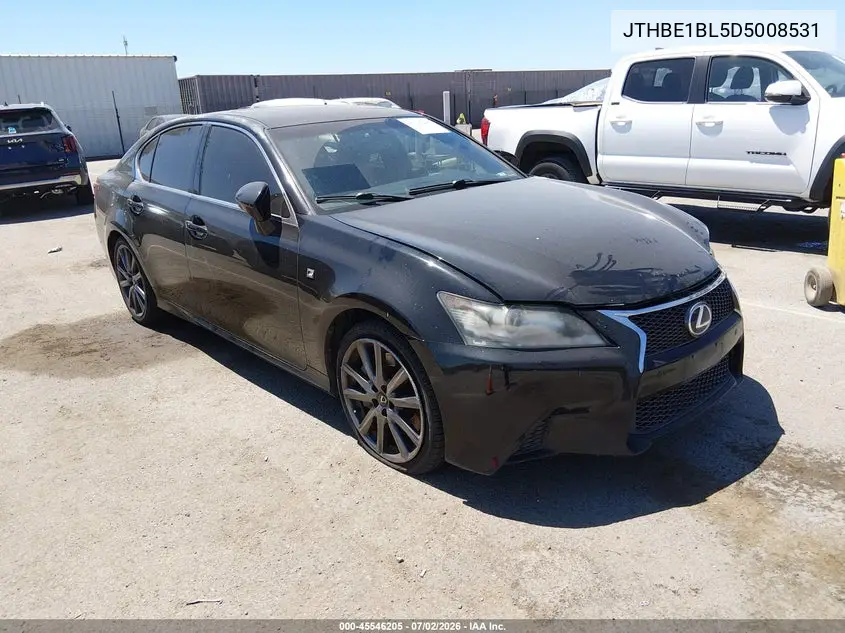 2013 Lexus Gs 350 VIN: JTHBE1BL5D5008531 Lot: 45546205