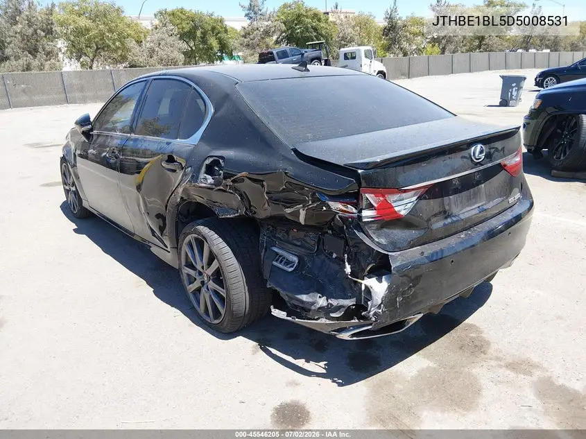 2013 Lexus Gs 350 VIN: JTHBE1BL5D5008531 Lot: 45546205