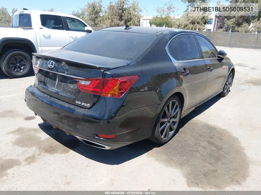 2013 Lexus Gs 350 VIN: JTHBE1BL5D5008531 Lot: 45546205