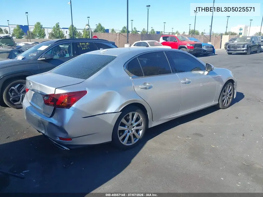 2013 Lexus Gs 350 VIN: JTHBE1BL3D5025571 Lot: 45557145
