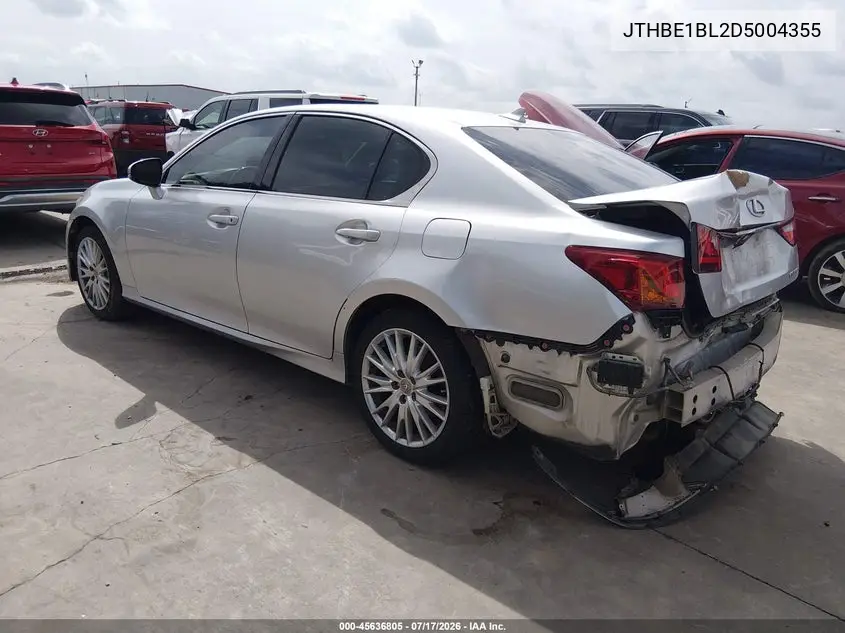 2013 Lexus Gs 350 VIN: JTHBE1BL2D5004355 Lot: 45636805